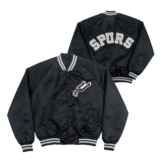 Spurs Throwback Satin Bomber – (Pre order Ships in 3-6 weeks)