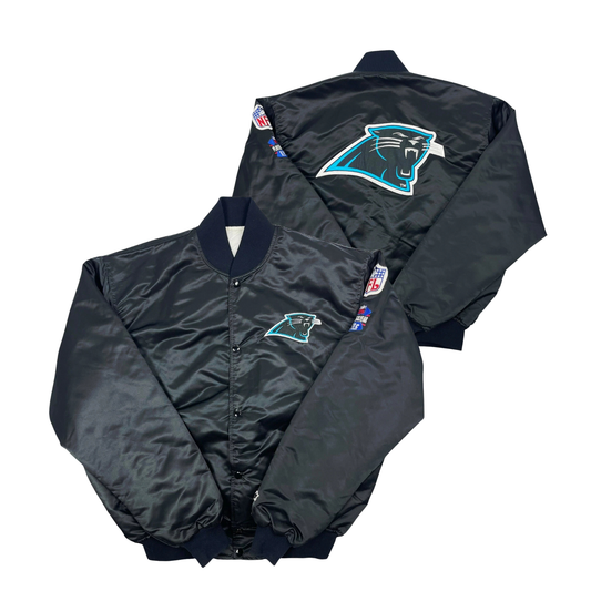 Panthers Throwback Satin Bomber – (Pre order Ships in 3-6 weeks)