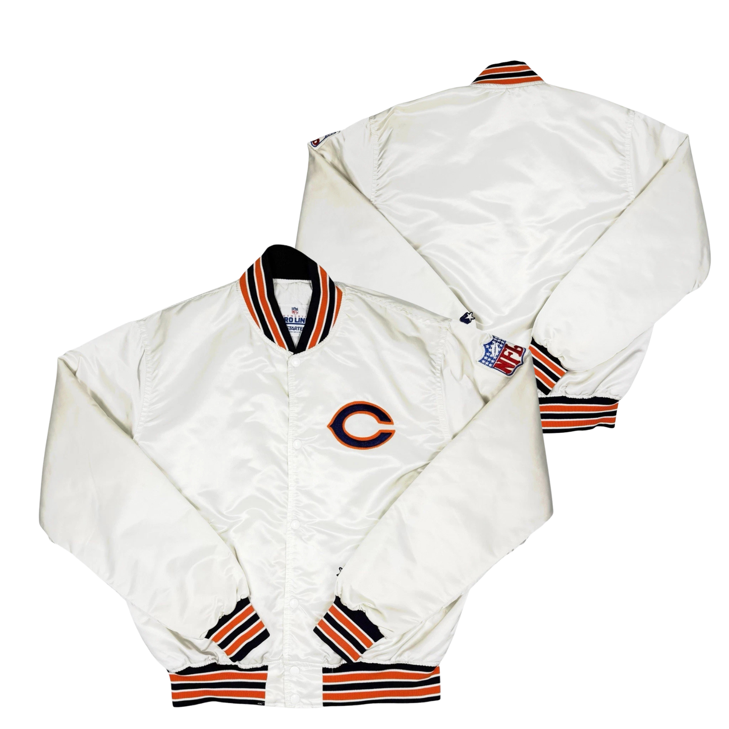 Bears Throwback Satin Bomber – (Pre order Ships in 3-6 weeks)