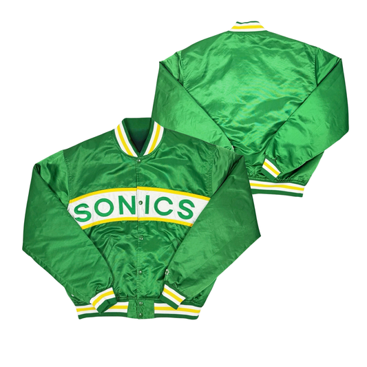 Supersonics Throwback Satin Bomber – (Pre order Ships in 3-6 weeks)