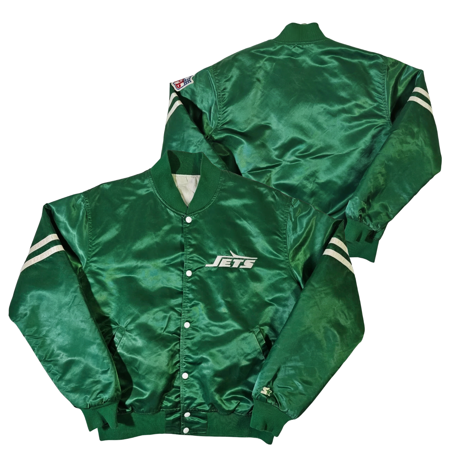Jets Throwback Satin Bomber – (Pre order Ships in 3-6 weeks)