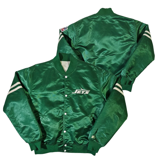 Jets Throwback Satin Bomber – (Pre order Ships in 3-6 weeks)