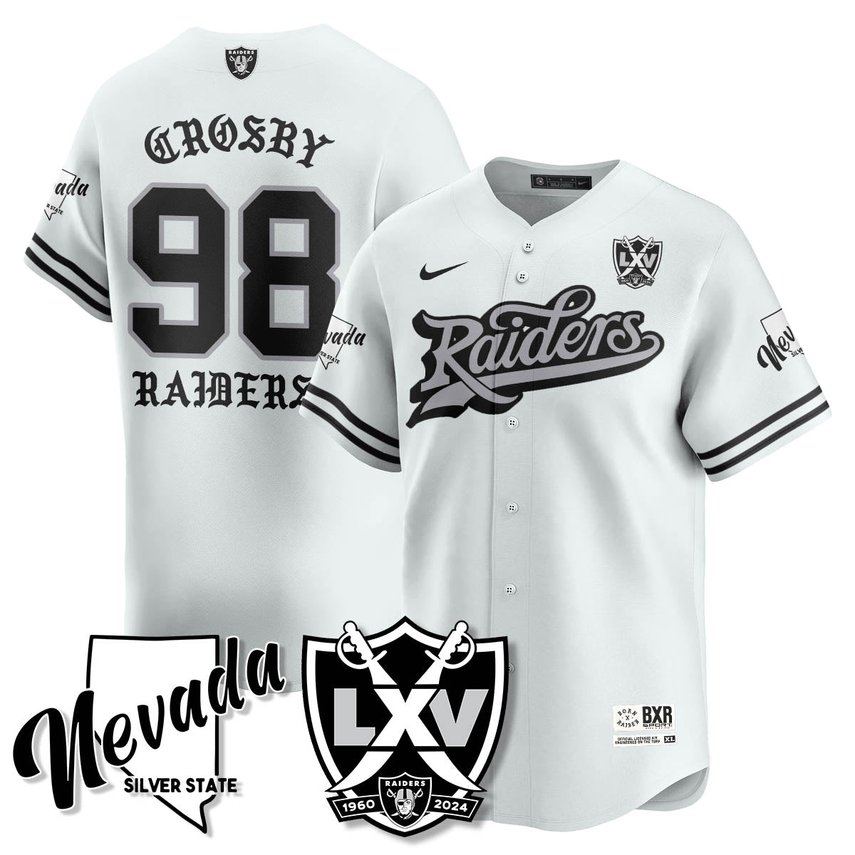 White - Maxx Crosby - 98