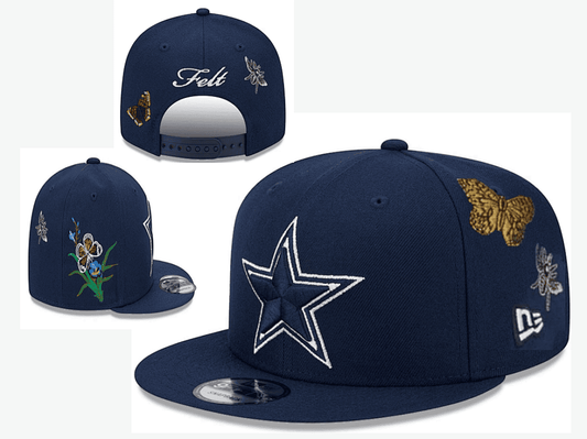 Navy Blue Football Hat