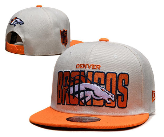 Cream/Orange Football Hat