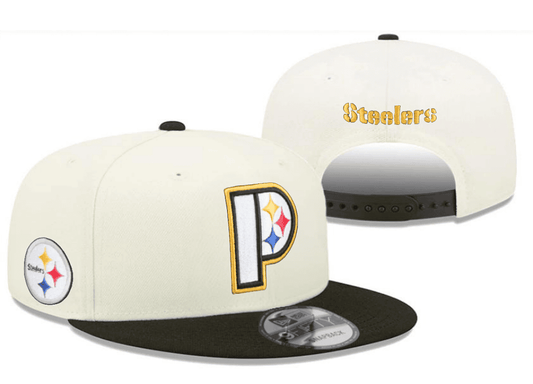 Cream/Black Football Hat