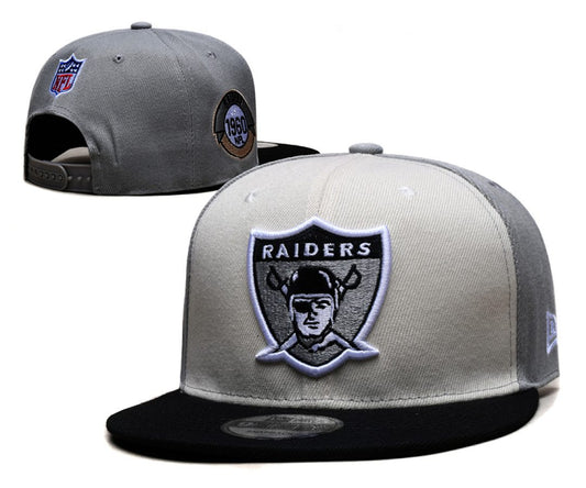 Gray/White/Black Football Hat