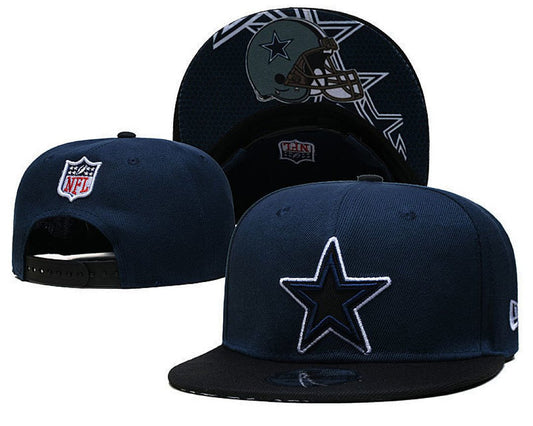 Navy Blue/Black Football Hat