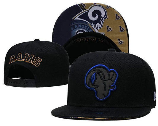 Black/Gold Football Hat