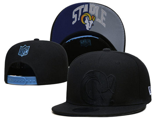 Black/Blue/Gray Football Hat
