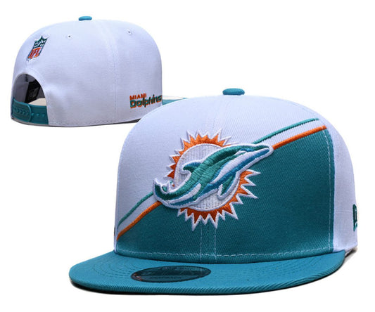 White/Aqua Football Hat