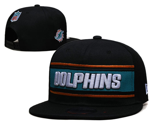 Black/Aqua Football Hat