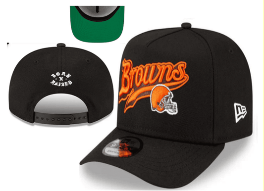 Black/Green Football Hat