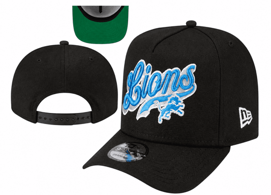 Black/Green Football Hat