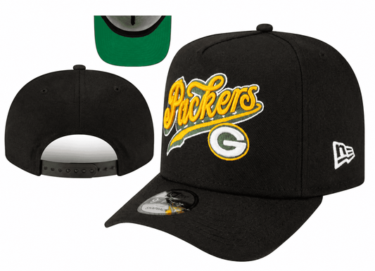 Black/Green Football Hat