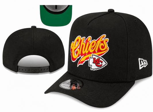 Black/Green Football Hat