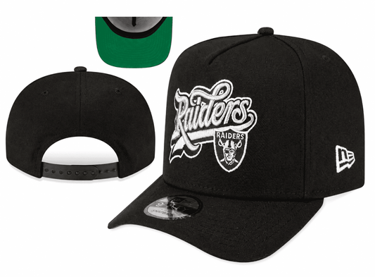 Black/Green Football Hat