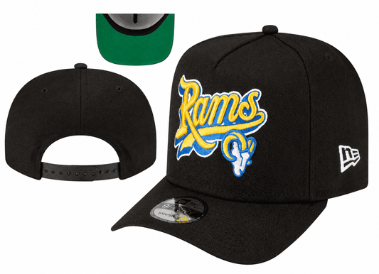 Black/Green Football Hat