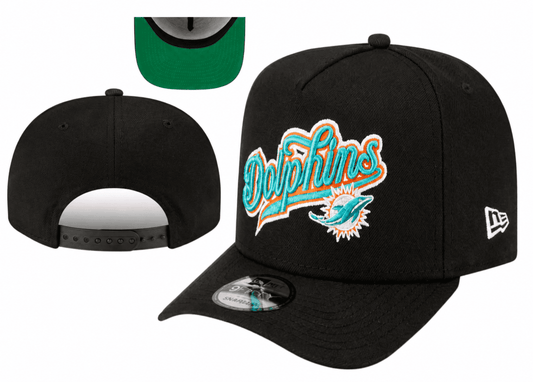 Black/Green Football Hat