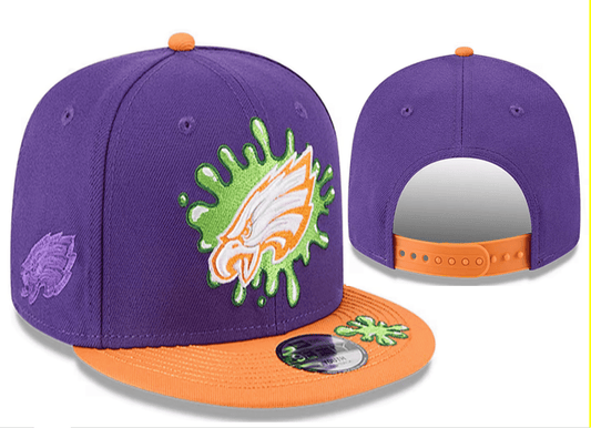 Purple/Orange Football Hat