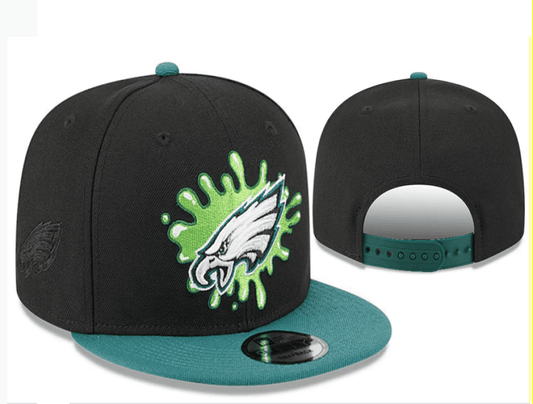 Black/Teal Football Hat