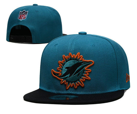 Aqua/Black Football Hat