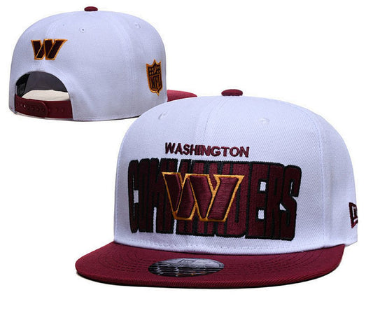 White/Burgundy Football Hat
