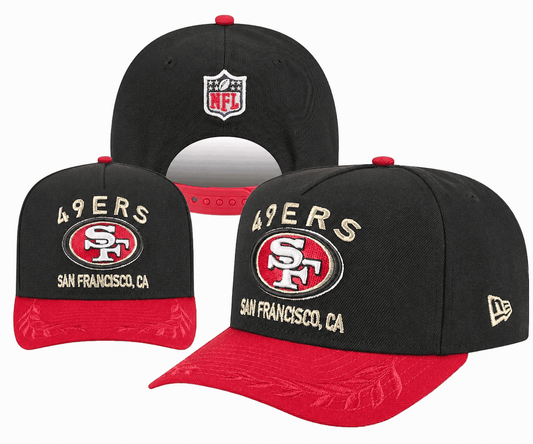 Black/Red Football Hat