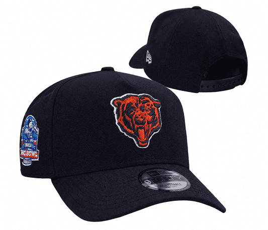 Navy Blue Football Hat