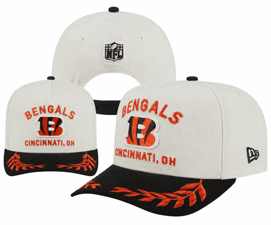 Cream/Black Football Hat