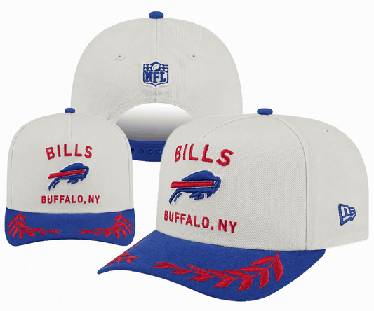 Cream/Royal Blue Football Hat