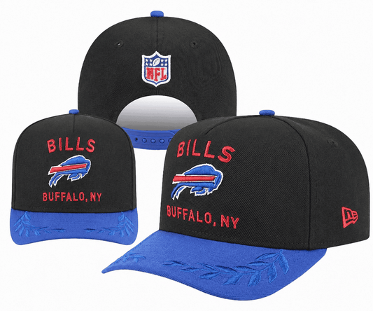 Black/Royal Blue Football Hat
