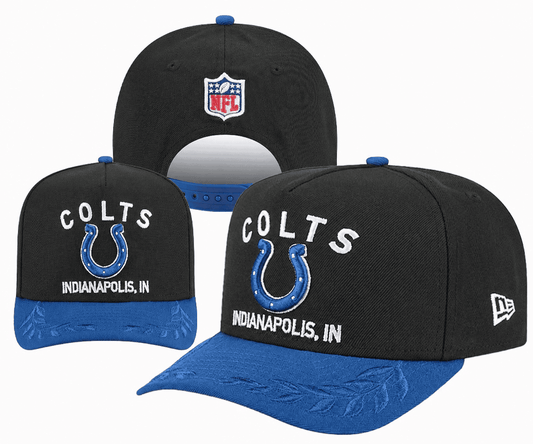 Black/Royal Blue Football Hat