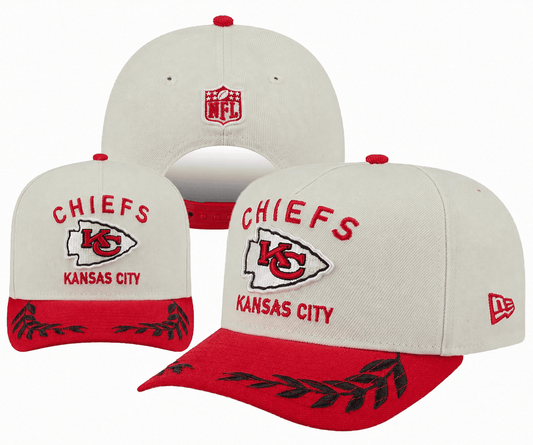 Cream/Red Football Hat