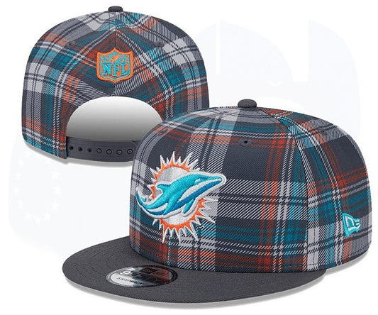 Black/Gray/White/Aqua/Orange Football Hat