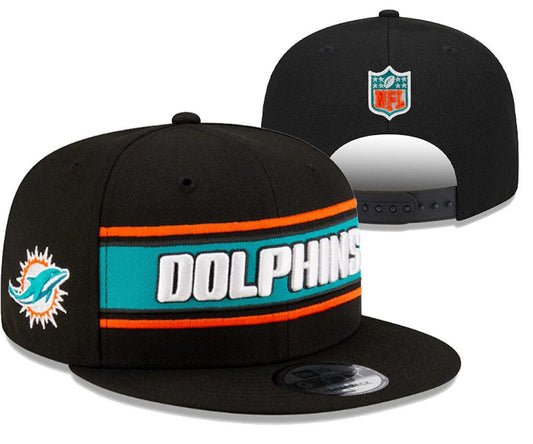 Black/Aqua Football Hat
