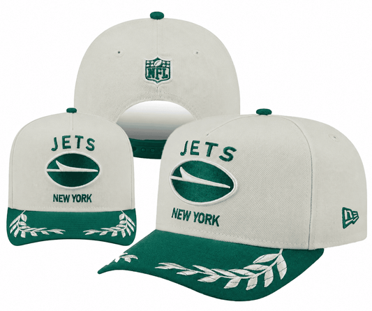 Cream/Green Football Hat