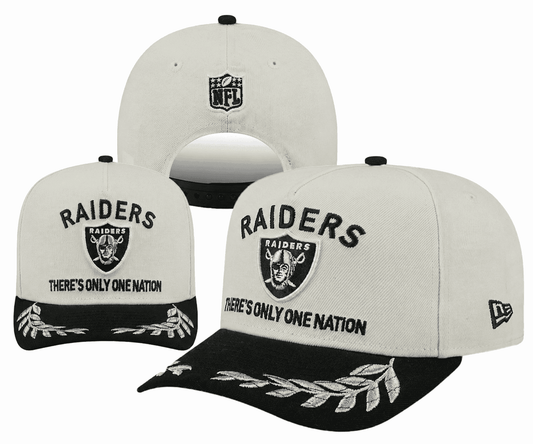 Cream/Black Football Hat