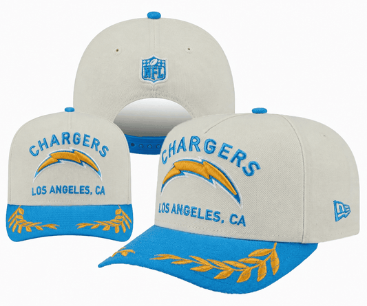 Cream/Powder Blue Football Hat