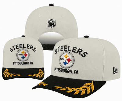 Cream/Black Football Hat