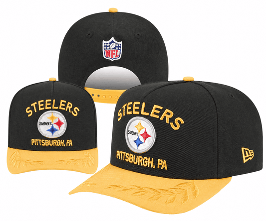 Black/Gold Football Hat