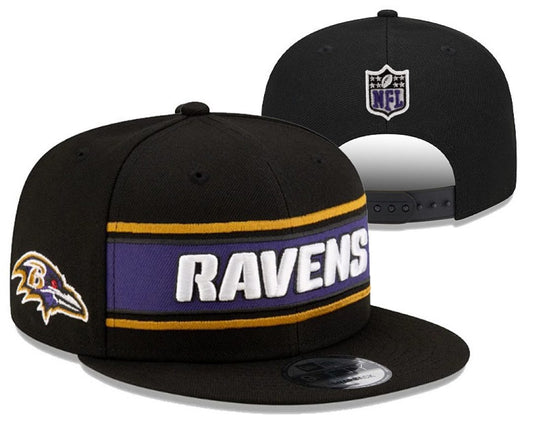 Black/Purple/Gold Football Hat
