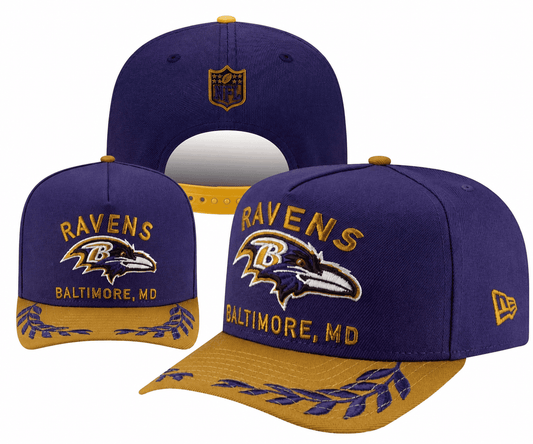 Purple/Gold Football Hat