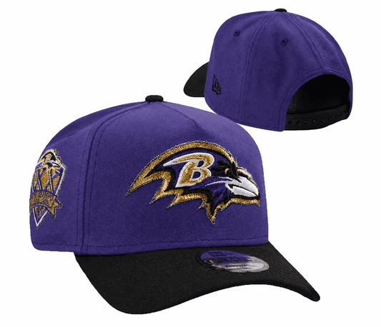 Purple/Black Football Hat