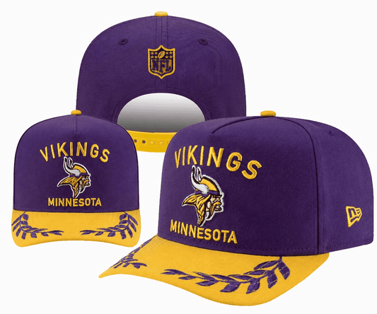 Purple/Gold Football Hat