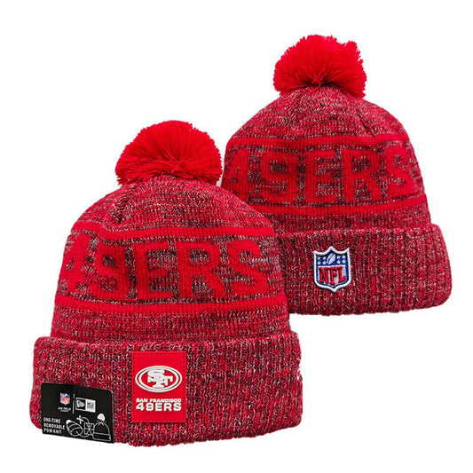 Red/Gray Football Beanie