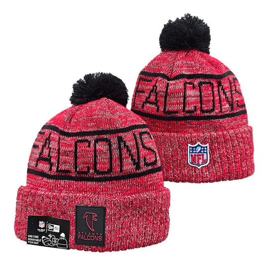 Red/Gray/Black Football Beanie