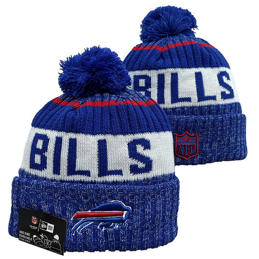 Blue/White/Red Football Beanie