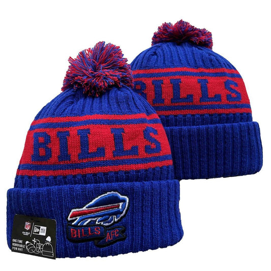 Blue/Red Football Beanie