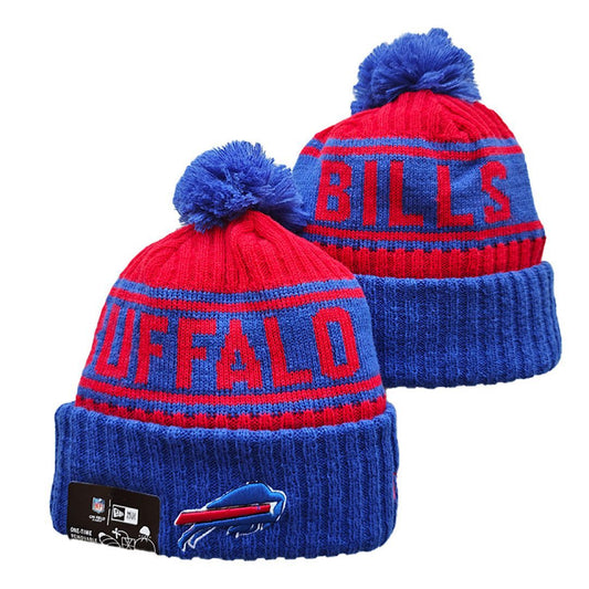 Blue/Red Football Beanie